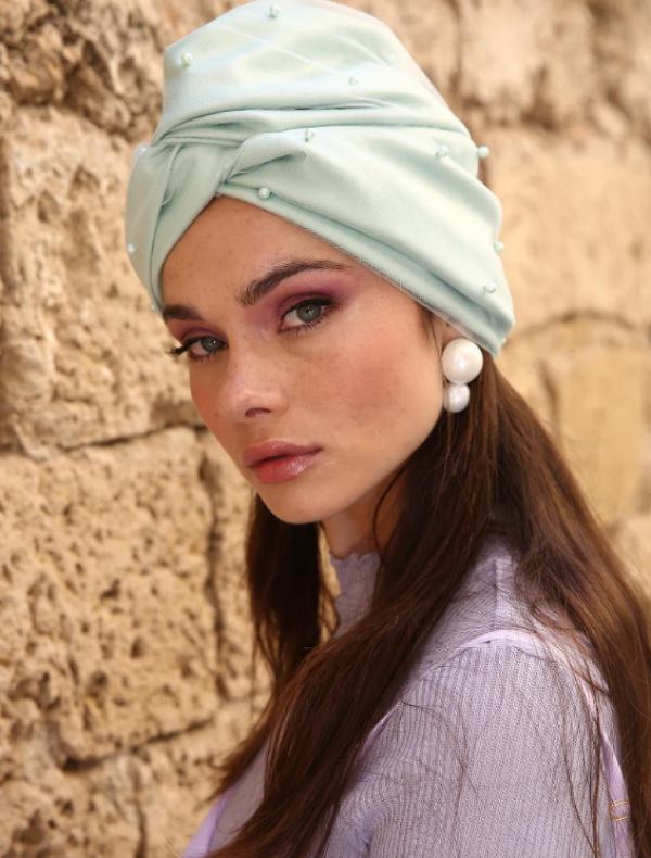 Topi Turban Berwarna Pastel